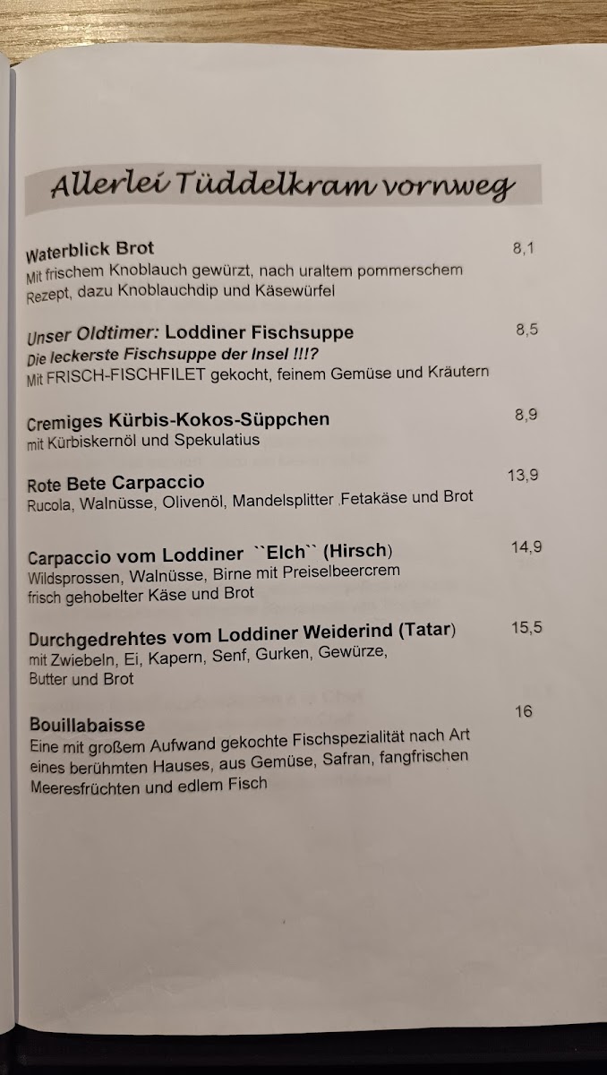 Menu Fisch- Und Grillrestaurant Waterblick-1